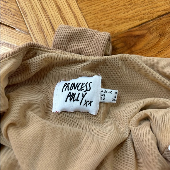 Princess Polly Low-Cut, Backless Bodysuit (Beige) - Picture 7 of 7